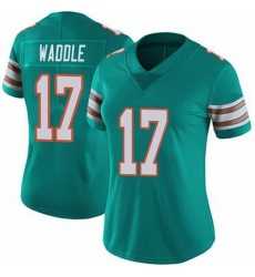Women's Miami Dolphins #17 Jaylen Waddle Vapor Untouchable Stitched Jersey Dzhi